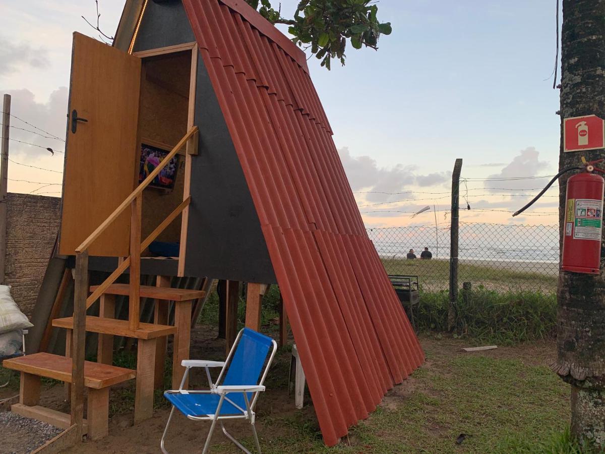 Chalé Jorai - pé na areia Bertioga Exterior foto