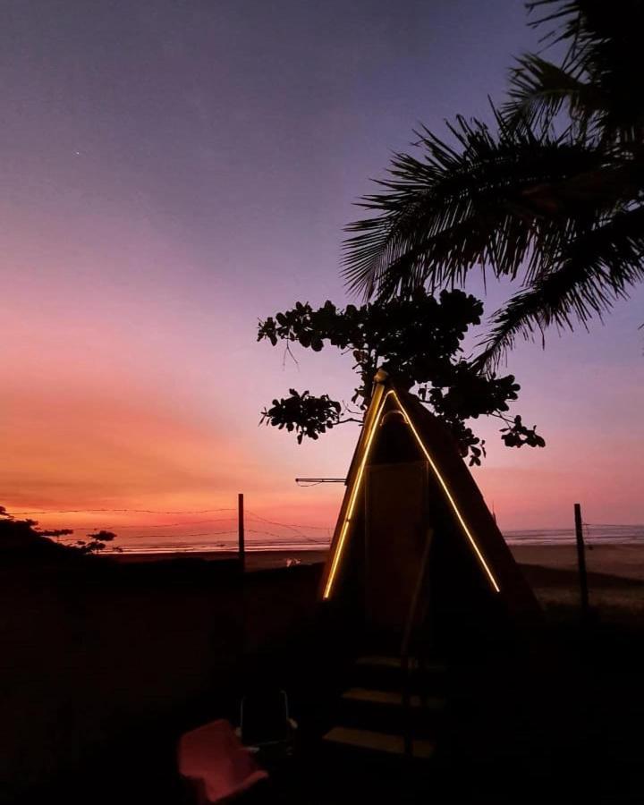 Chalé Jorai - pé na areia Bertioga Exterior foto
