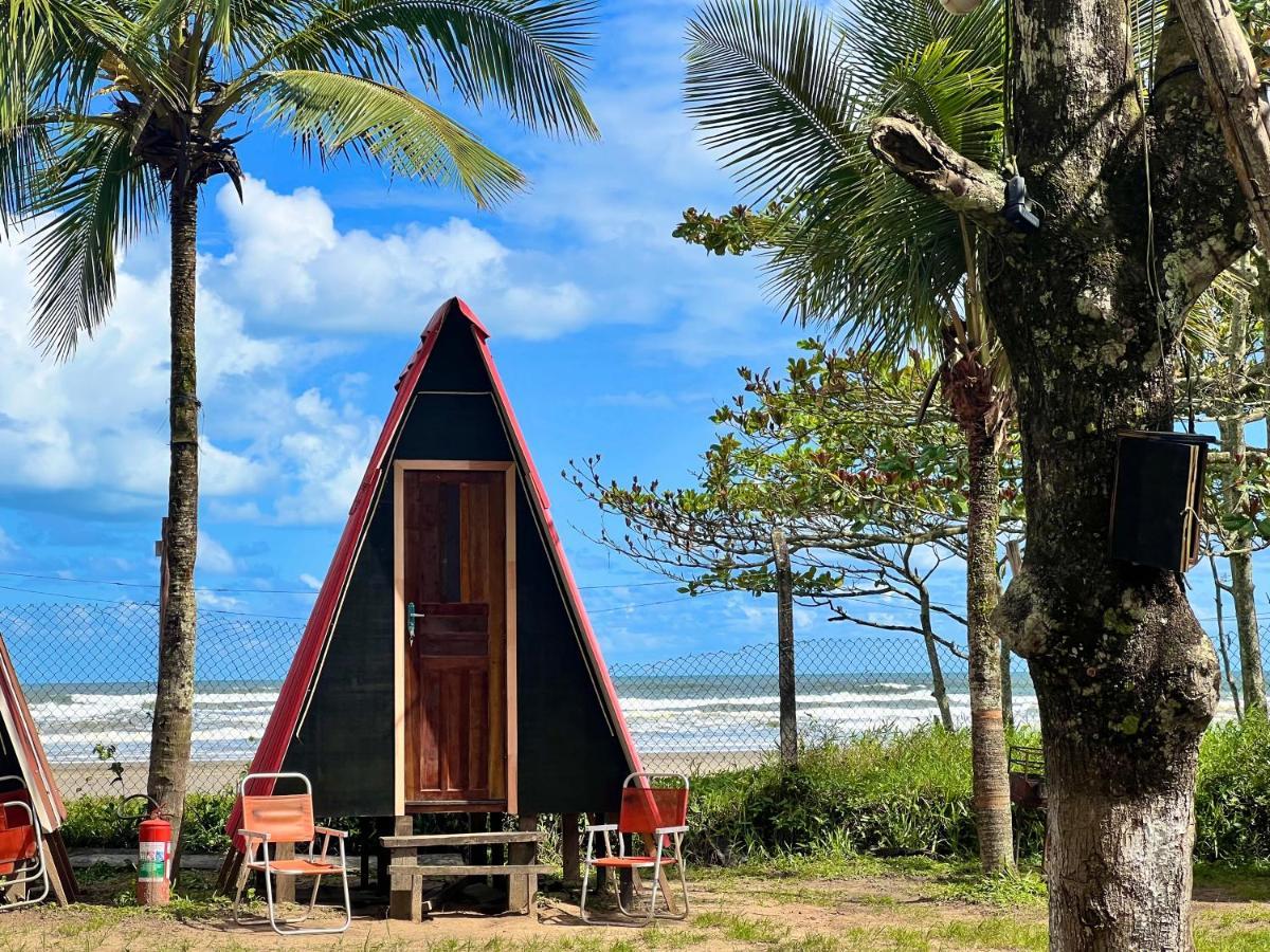Chalé Jorai - pé na areia Bertioga Exterior foto