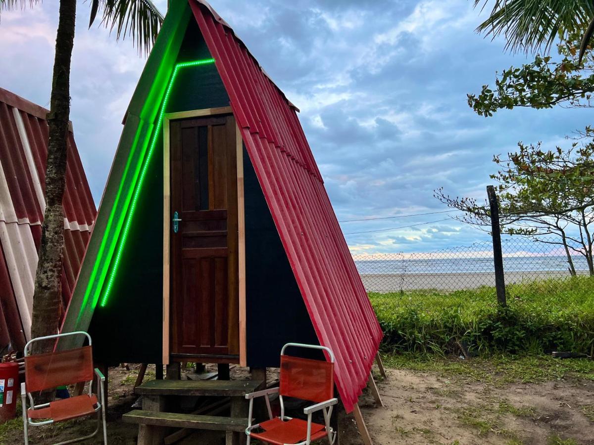 Chalé Jorai - pé na areia Bertioga Exterior foto